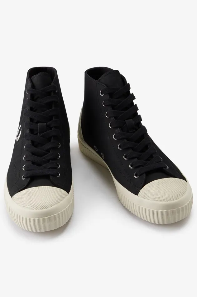 Men Mid Hughes Blackecru Fred Perry Shoes
