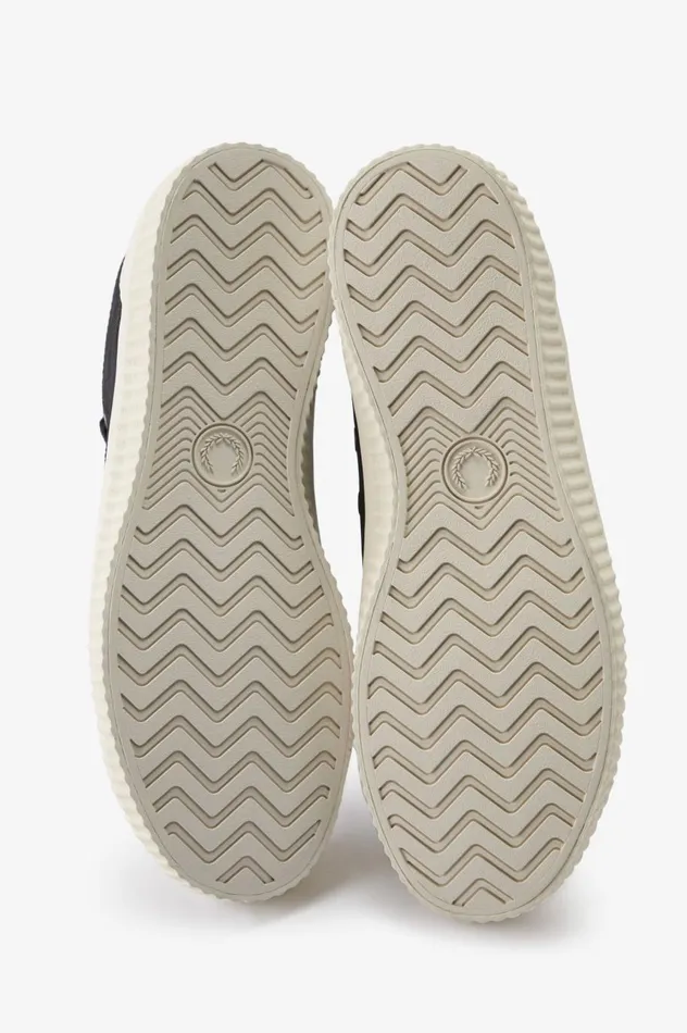 Men Mid Hughes Blackecru Fred Perry Shoes