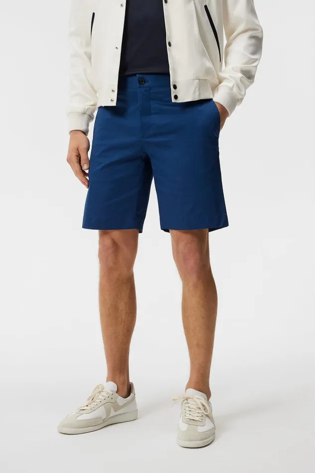 Men Nathan Super Satin Shorts Estate Blue JLindeberg Shorts