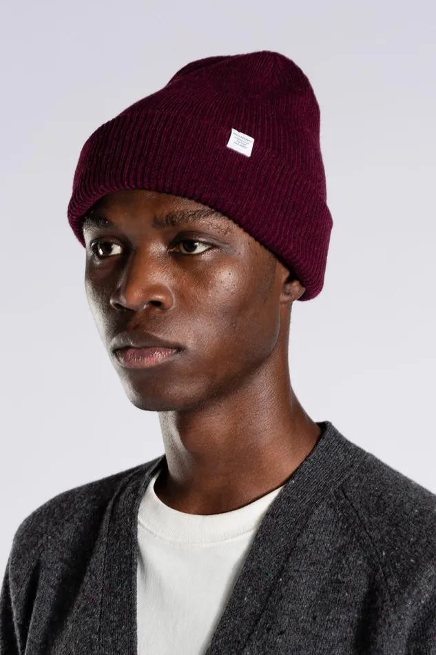 Men Norse Beanie Burgundy Norse Projects Beanies