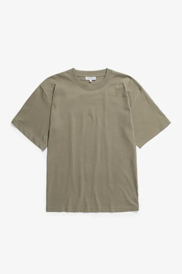 Men Norse Standard Heavy Loose Tshirt Sediment Green Norse Projects TShirts