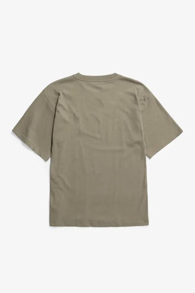 Men Norse Standard Heavy Loose Tshirt Sediment Green Norse Projects TShirts