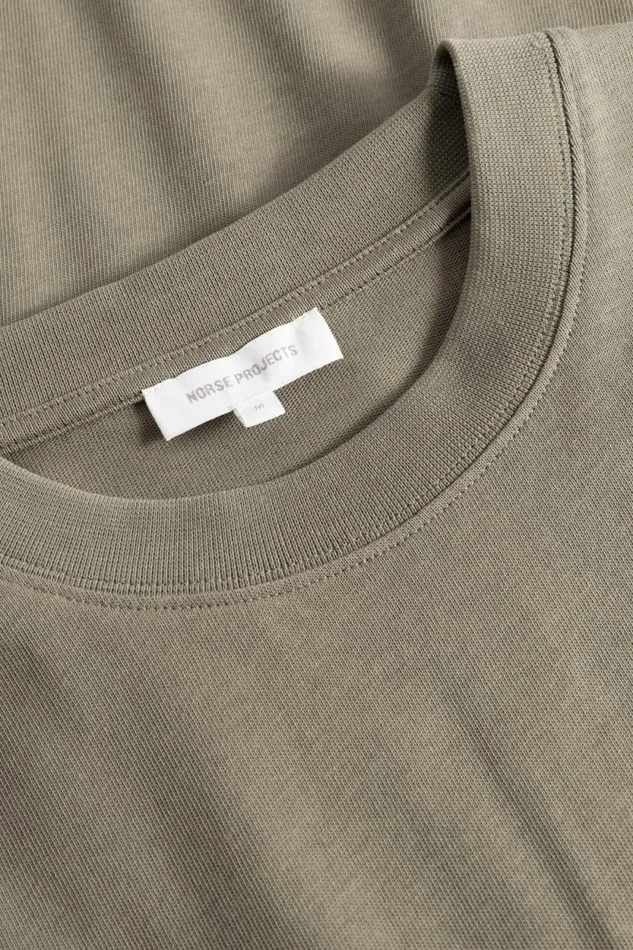 Men Norse Standard Heavy Loose Tshirt Sediment Green Norse Projects TShirts