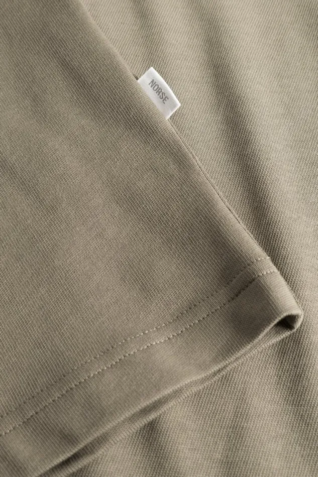 Men Norse Standard Heavy Loose Tshirt Sediment Green Norse Projects TShirts