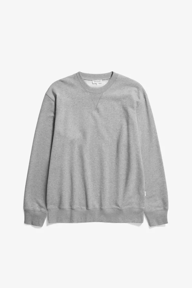 Men Norse Standard Sweatshirt Grey Melange Norse Projects Sweatshirts