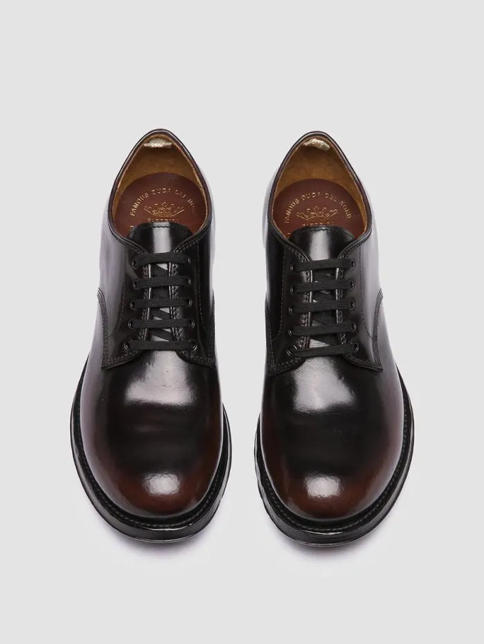 Men Officine Creative Footwear ADMIRAL 001 Brown Leather Derby Shoes Men Officine Creative Footwear ADMIRAL 001 Brown Leather Derby Shoes