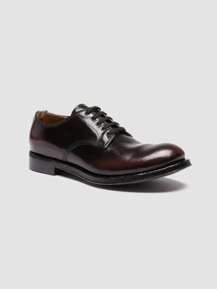 Men Officine Creative Footwear ADMIRAL 001 Brown Leather Derby Shoes Men Officine Creative Footwear ADMIRAL 001 Brown Leather Derby Shoes