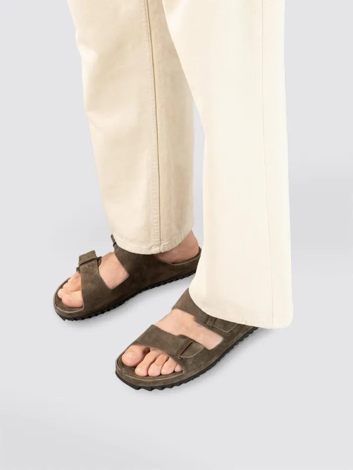 Men Officine Creative Footwear AGORA 002 Green Suede Sandals Men Officine Creative Footwear AGORA 002 Green Suede Sandals
