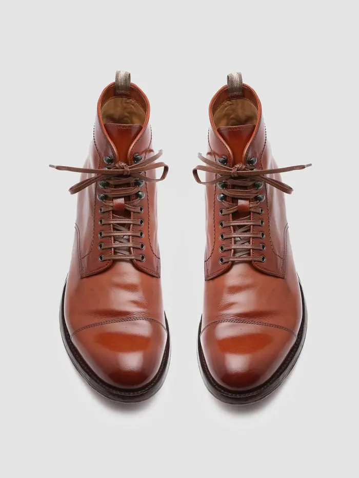 Men Officine Creative Footwear ANATOMIA 016 Brown Leather Ankle Boots Men Officine Creative Footwear ANATOMIA 016 Brown Leather Ankle Boots