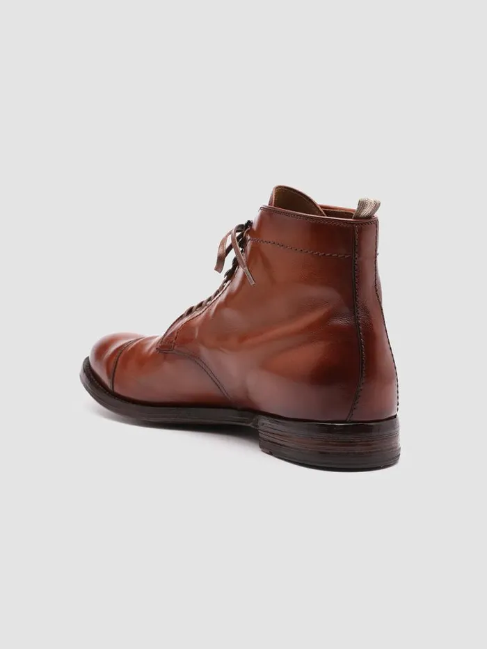 Men Officine Creative Footwear ANATOMIA 016 Brown Leather Ankle Boots Men Officine Creative Footwear ANATOMIA 016 Brown Leather Ankle Boots