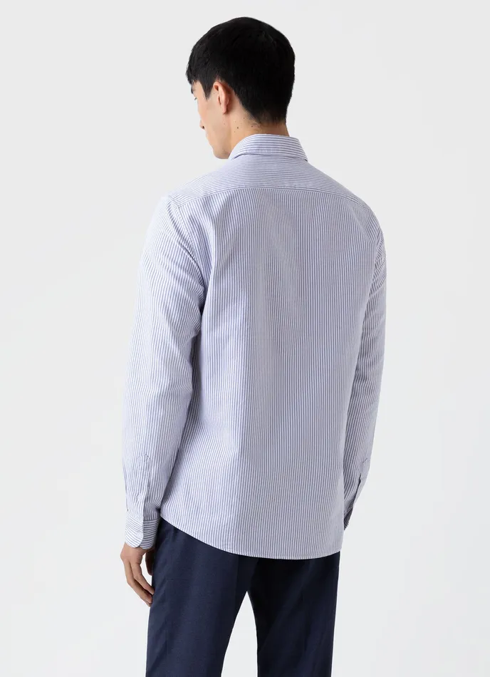 Men Oxford Shirt WhiteNavy Shirts ussunspel Men Oxford Shirt WhiteNavy Shirts ussunspel