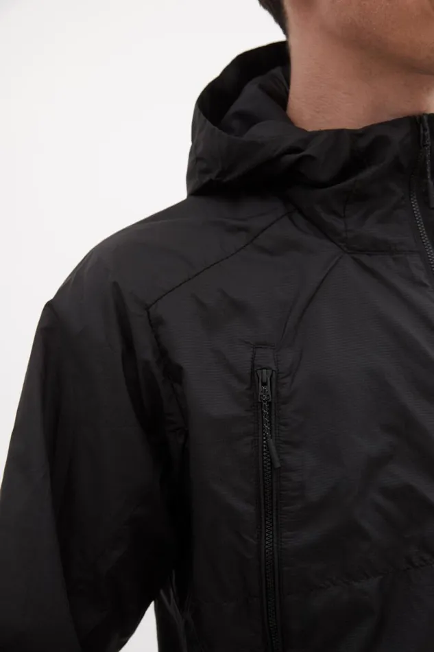 Men Pasmo Hooded Windbreaker Jacket Black Norse Projects Outerwear