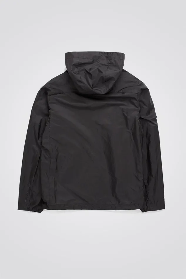 Men Pasmo Hooded Windbreaker Jacket Black Norse Projects Outerwear