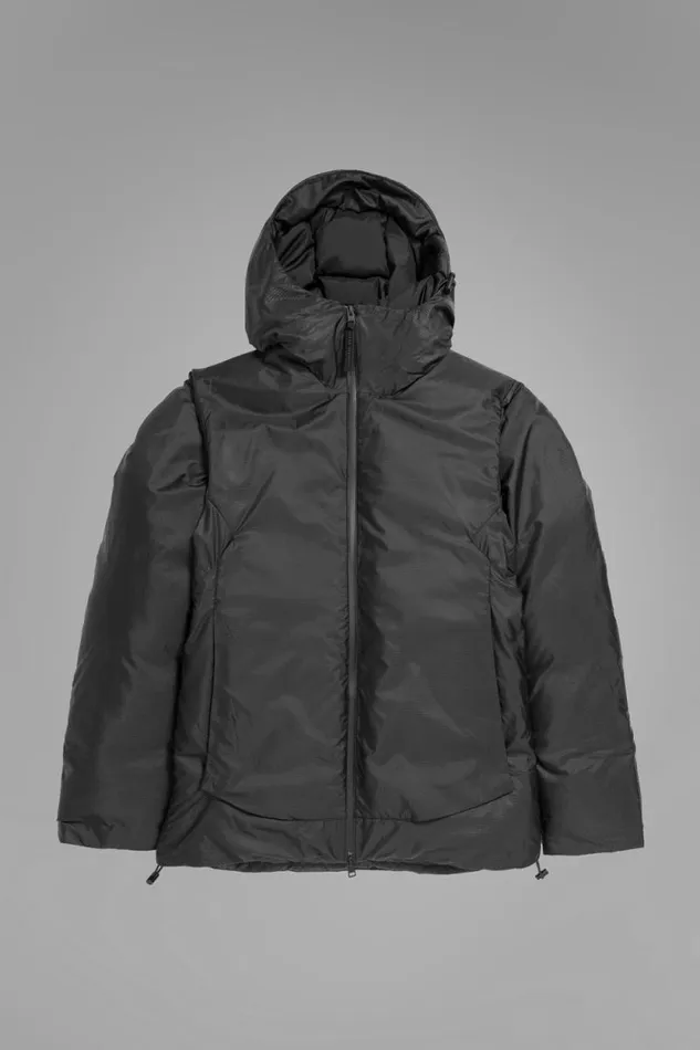 Men Pasmo Rip Short Down Parka Black Norse Projects Outerwear