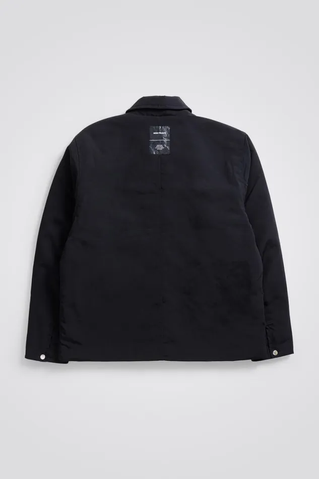 Men Pelle Waxed Nylon Insulated Jacket Dark Navy Norse Projects Outerwear