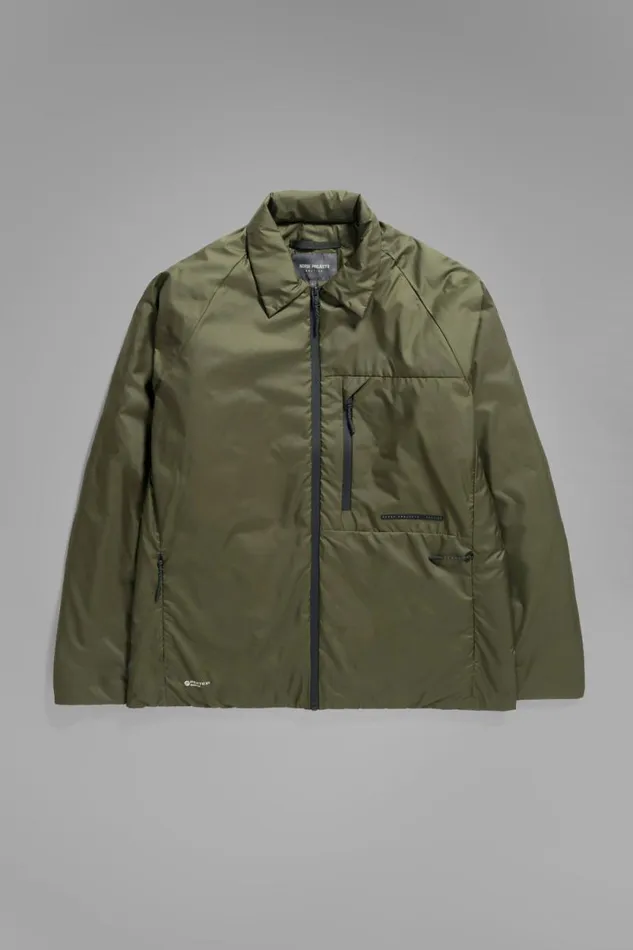 Men Pertex Quantum Midlayer Shirt Army Green Norse Projects Outerwear