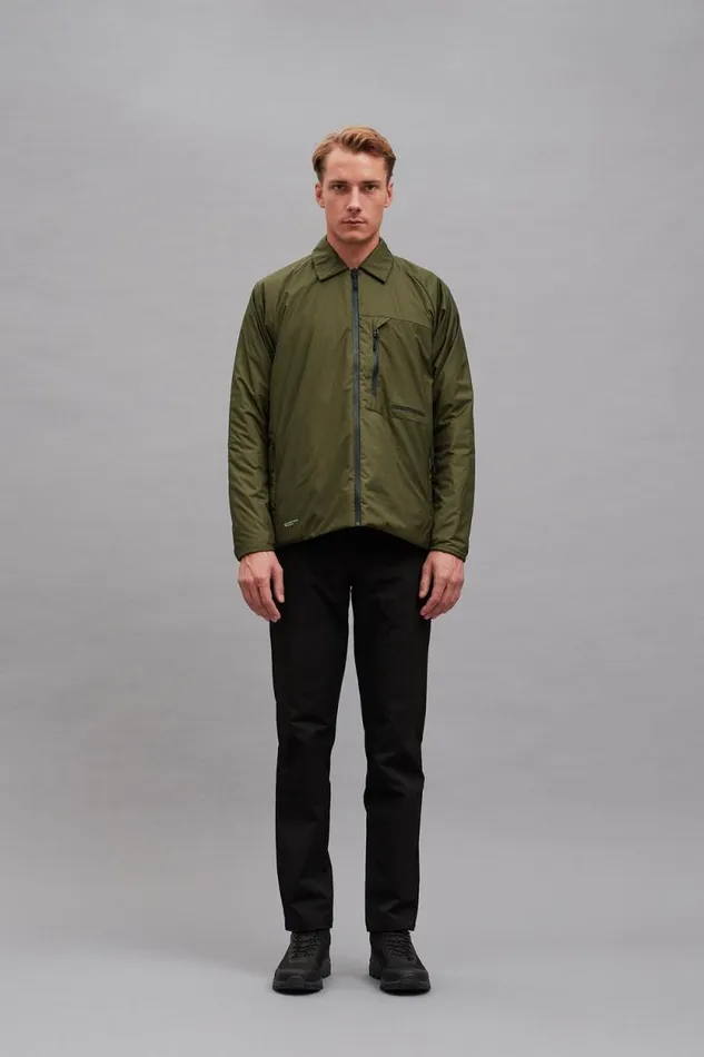 Men Pertex Quantum Midlayer Shirt Army Green Norse Projects Outerwear