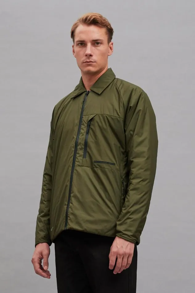 Men Pertex Quantum Midlayer Shirt Army Green Norse Projects Outerwear