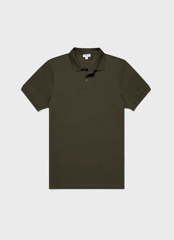 Men Polo Shirts ussunspel Piqu Polo Shirt Pine Green