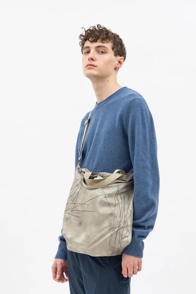 Men Print Technical Tote Light Khaki Norse Projects Accessories