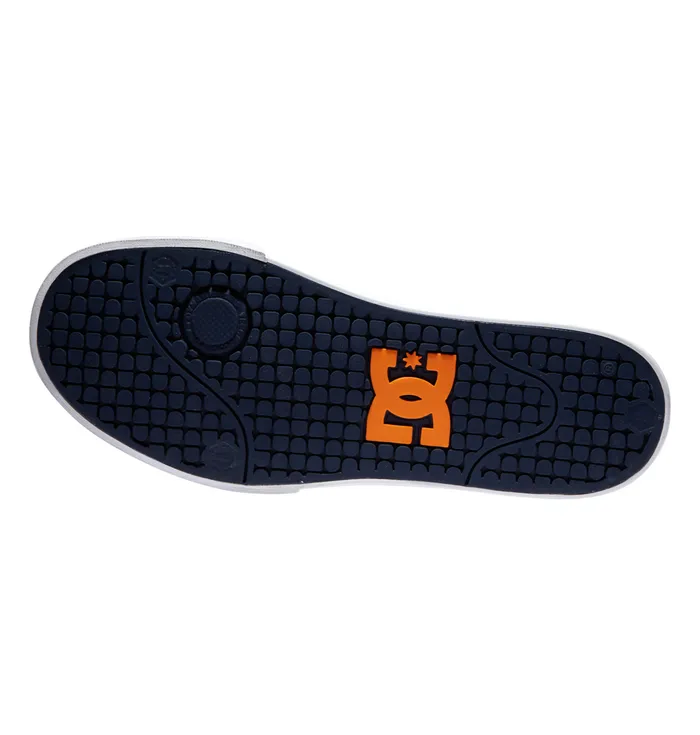 Men Pure MID MidTop Shoes whitegreyorange Sneakers DC Shoes