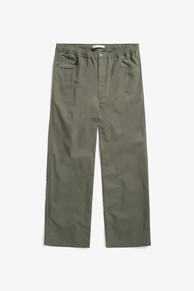 Men Ragnar Fine Broken Twill Sediment Green Norse Projects Trousers