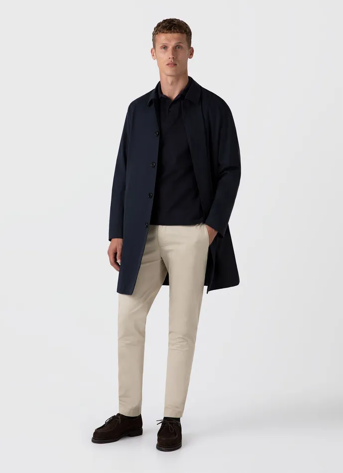 Men Showerproof Cotton Mac Navy Jackets and Coats ussunspel Men Showerproof Cotton Mac Navy Jackets and Coats ussunspel