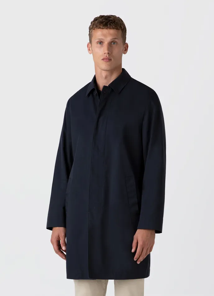 Men Showerproof Cotton Mac Navy Jackets and Coats ussunspel Men Showerproof Cotton Mac Navy Jackets and Coats ussunspel
