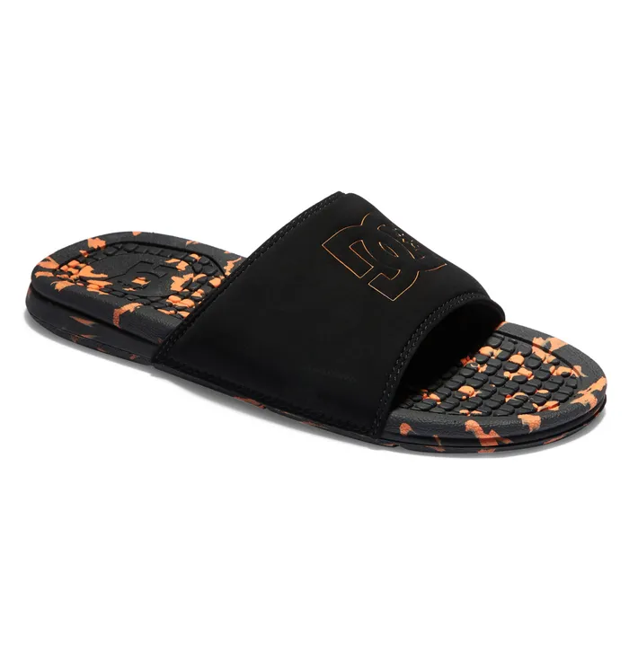 Men Slides DC Shoes Bolsa Slides blackorange