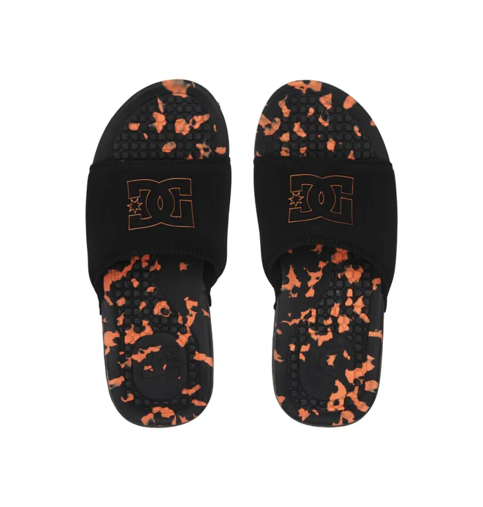 Men Slides DC Shoes Bolsa Slides blackorange