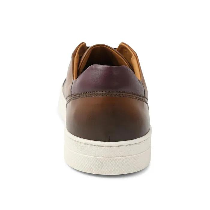 Men Sneakers Bruno Magli Dante LacetoToe Leather Sneaker 8211 Cognac