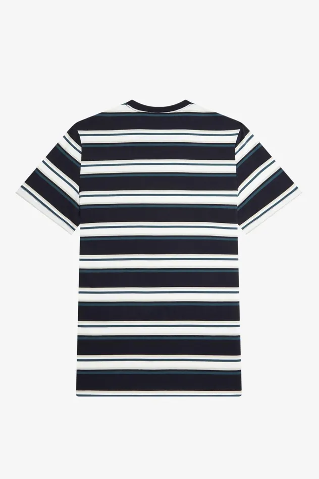 Men Stripe TShirt Navy Fred Perry TShirts