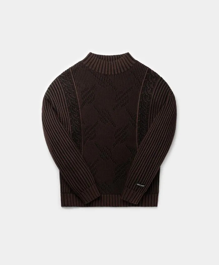 Men Syrup Brown Rajab Sweater Daily Paper Hoodies and Sweaters
