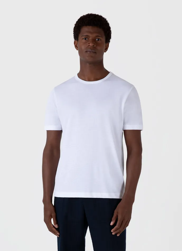 Men Tshirts ussunspel Heavyweight Jersey Tshirt White Men Tshirts ussunspel Heavyweight Jersey Tshirt White