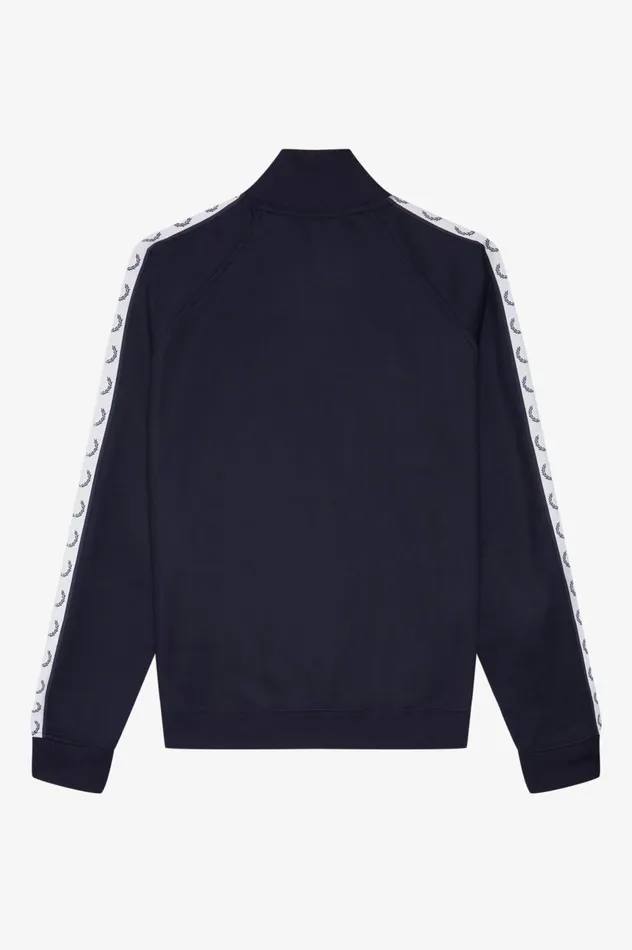 Men Taped Track Jacket Carbon Blue Fred Perry Track Jackets