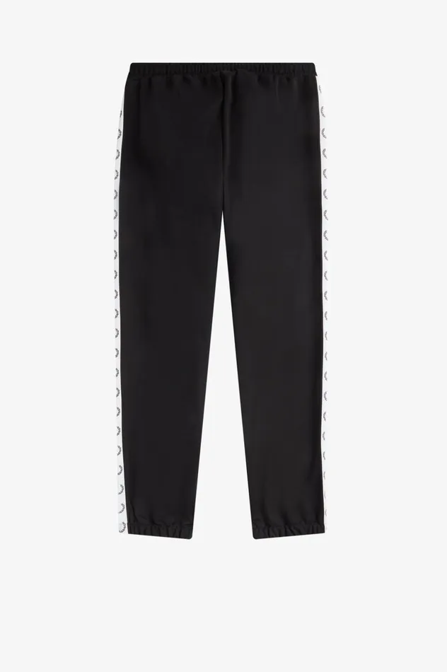 Men Taped Track Pant Black Fred Perry Trousers