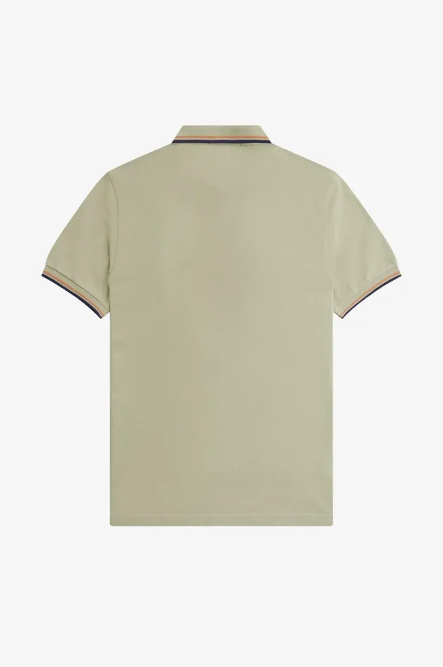 Men The ShirtM3600 Seagrasslight Rustfrench Navy Fred Perry The Fred Perry Shirt