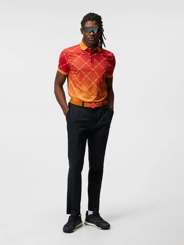 Men Tour Tech Reg Fit Print Polo Sunset Fade Logo JLindeberg Polo Shirts Men Tour Tech Reg Fit Print Polo Sunset Fade Logo JLindeberg Polo Shirts