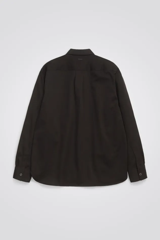 Men Ulrik Gabardine Overshirt Espresso Norse Projects Overshirts