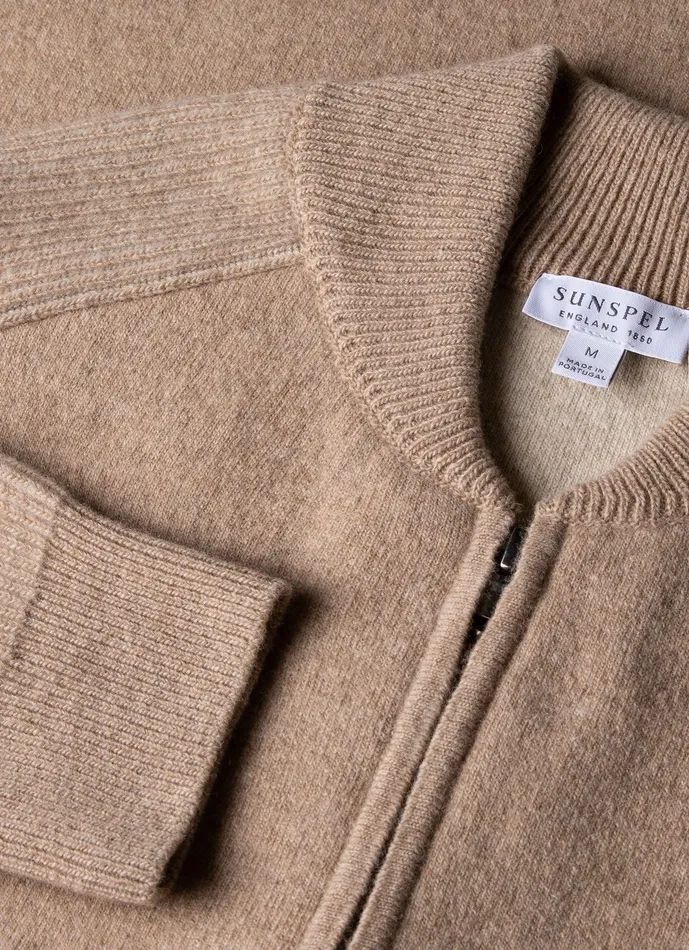 Men ussunspel Double Faced Bomber Jacket Light Sandstone Knitwear Men ussunspel Double Faced Bomber Jacket Light Sandstone Knitwear