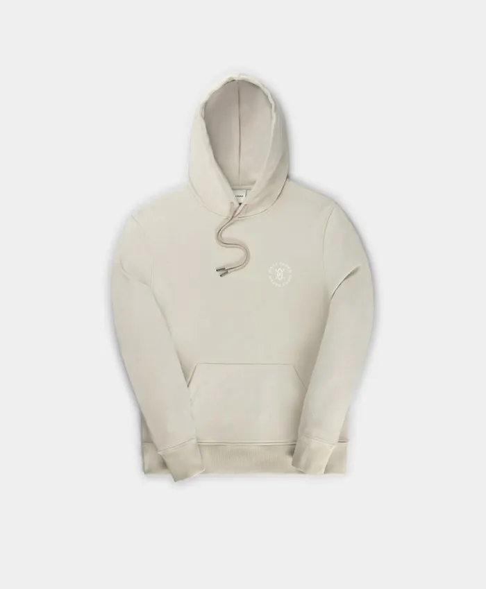 Men White Sand Circle Hoody Daily Paper Hoodies and Sweaters