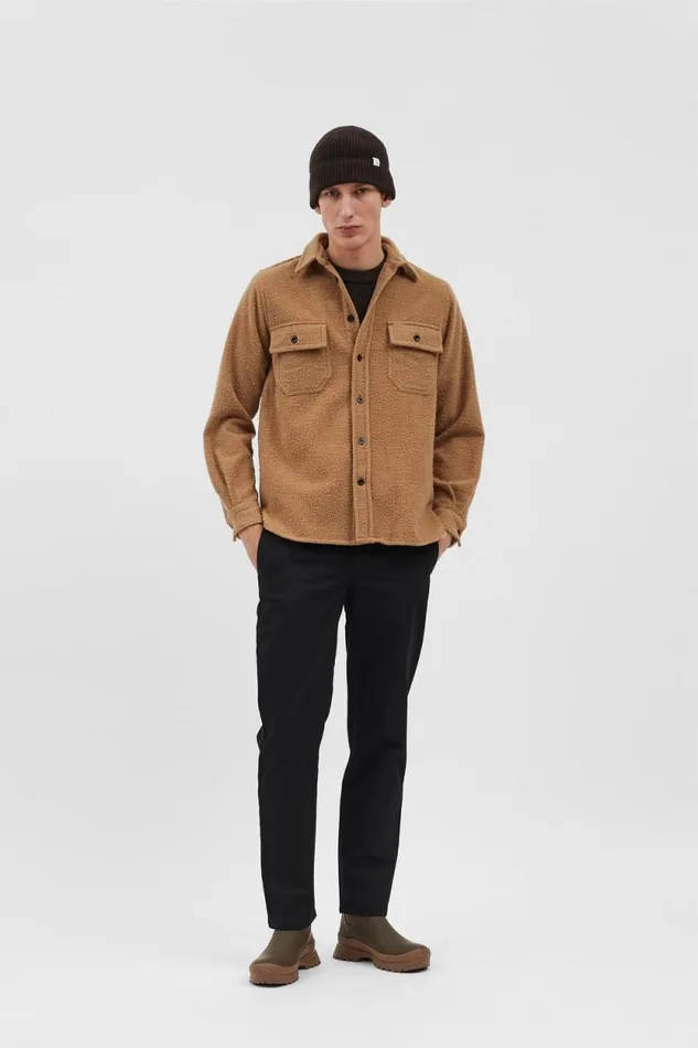 Men Wool Cotton Rib Beanie Espresso Norse Projects Beanies