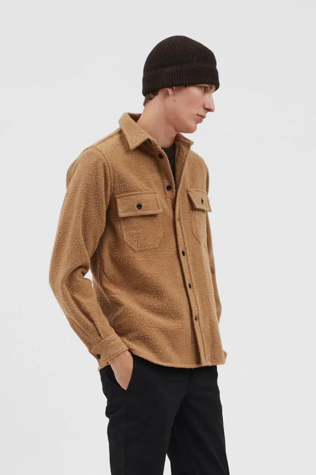 Men Wool Cotton Rib Beanie Espresso Norse Projects Beanies