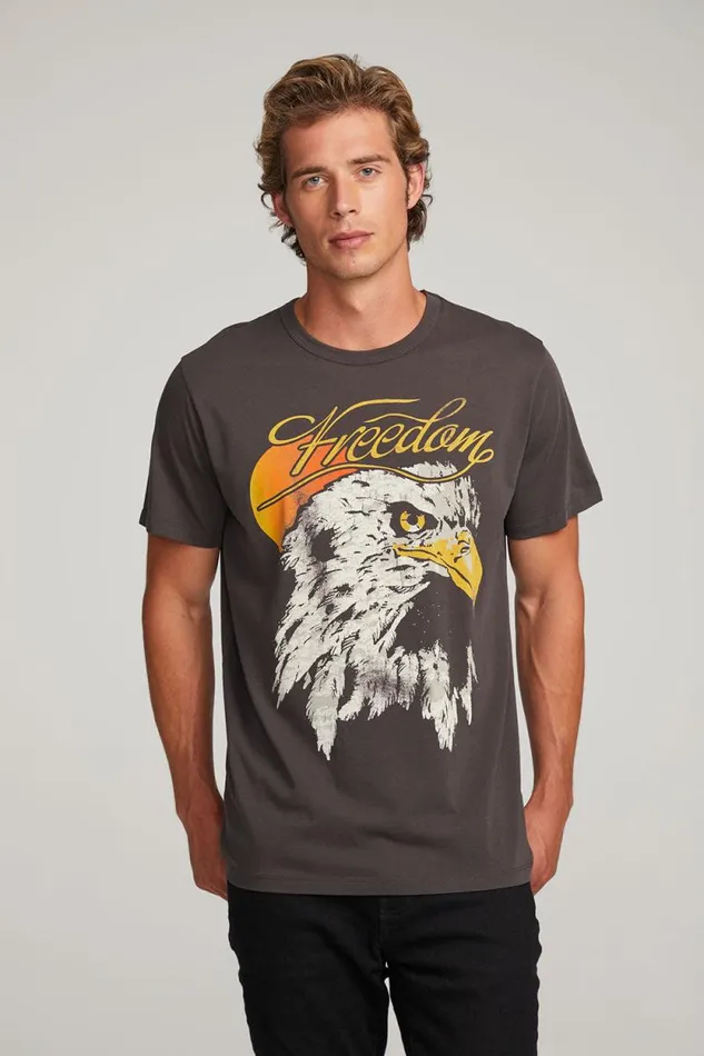 Mens Chaser Brand Tops Freedom Eagle Mens Tee