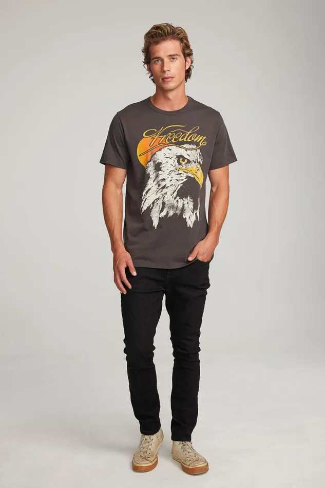 Mens Chaser Brand Tops Freedom Eagle Mens Tee