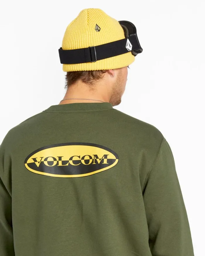 Mens Essential Crew Fleece 8211 Ivy Mens Volcom Layering