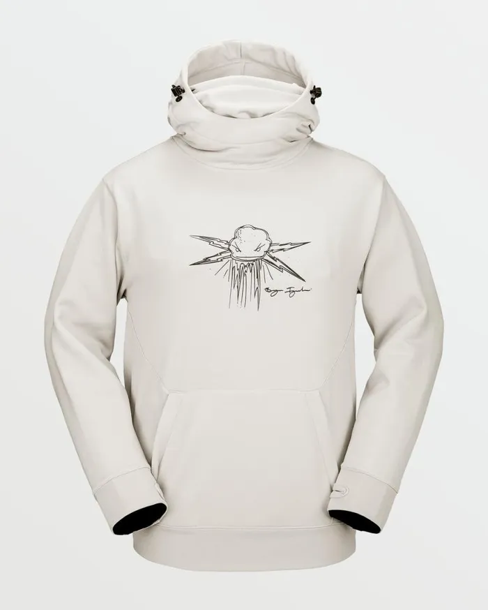 Mens Hydro Riding Hoodie 8211 Stone Mens Volcom Layering