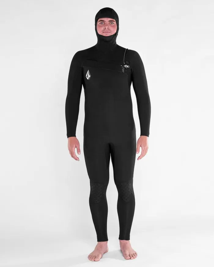 Mens Modulator 543mm Hood Chestzip Fullsuit 8211 Black Mens Volcom Wetsuits