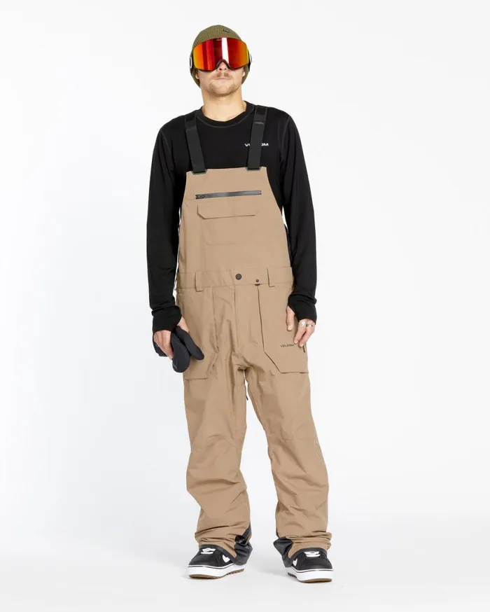 Mens Rain GoreTex Bib Overalls 8211 Chestnut Brown Mens Volcom Pants