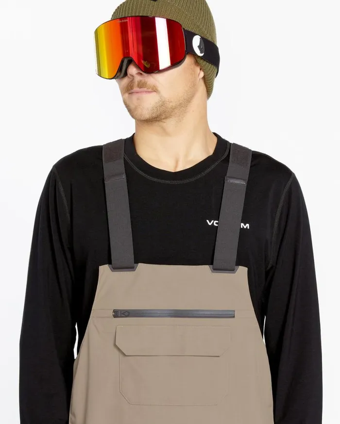 Mens Rain GoreTex Bib Overalls 8211 Chestnut Brown Mens Volcom Pants
